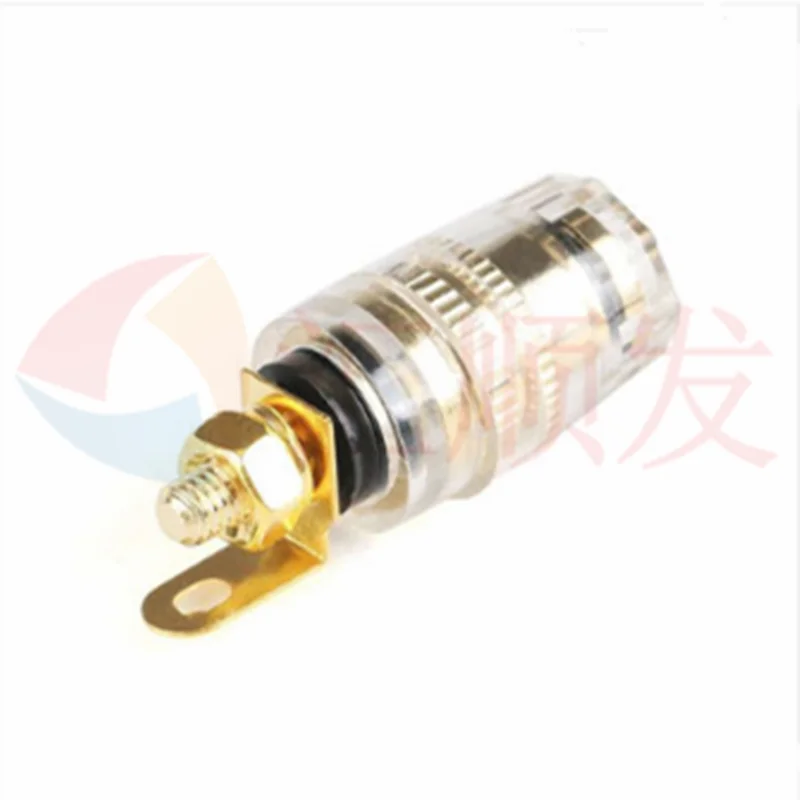 Pure copper gold-plated terminal terminal power amplifier crystal head speaker audio accessories speaker 4MM banana plug socket