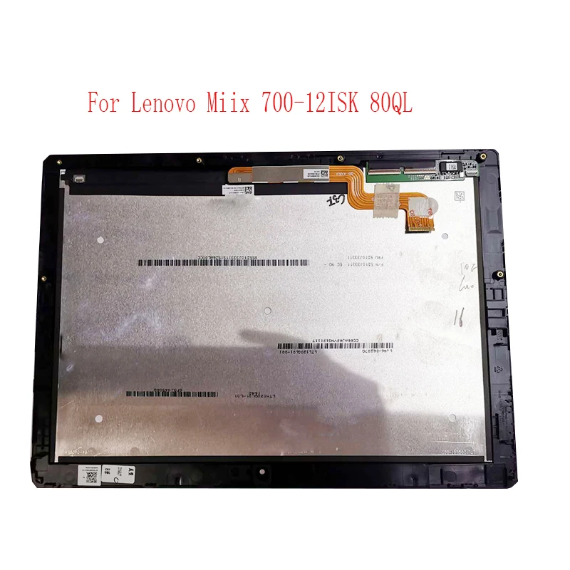 

12.0"Original For Lenovo Miix 700 12 80QL Miix 700-12ISK LCD Display Touch Screen Assembly Matrix 80QL0001US With Frame bezel