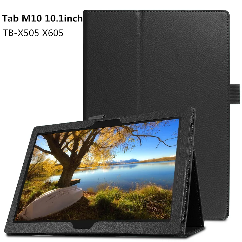 PU Leather Tablet Case  for M10 TB-X605F/L X505 Protective Smart Flip Stand Cover Tablet for Lenovo Tab M10 10.1 Inch Case Cover