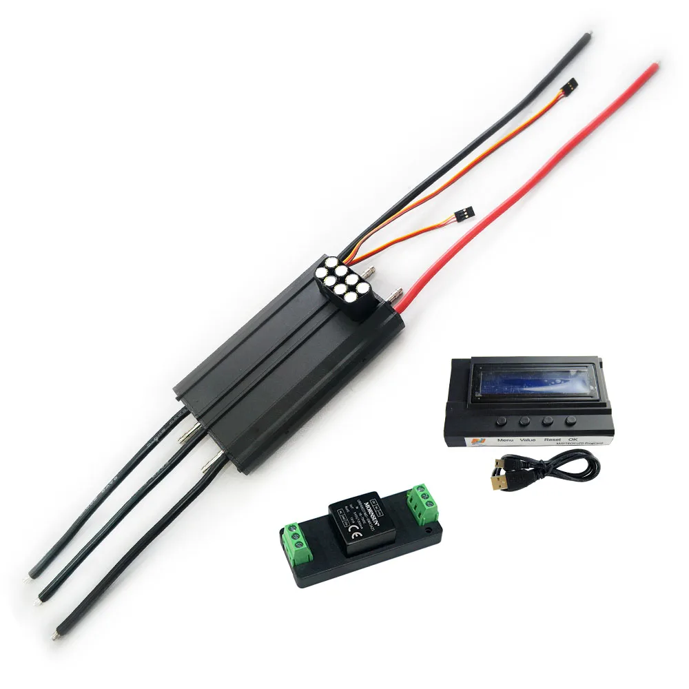 In Stock! Water-cooled 300A ESC with Progcard UBEC Programmable for Electric Surfboard Efoil Jetski Motorized Boat MTSF300A-OPTO