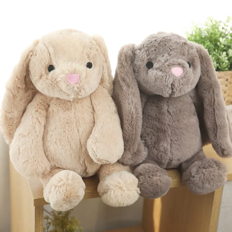 

Pet Plush Toys Built-in Capsule Sound Generator Soft Rabbit Stuffed Doll Long Ears Bunny Toys Home Decor Happy Birthday Gifts