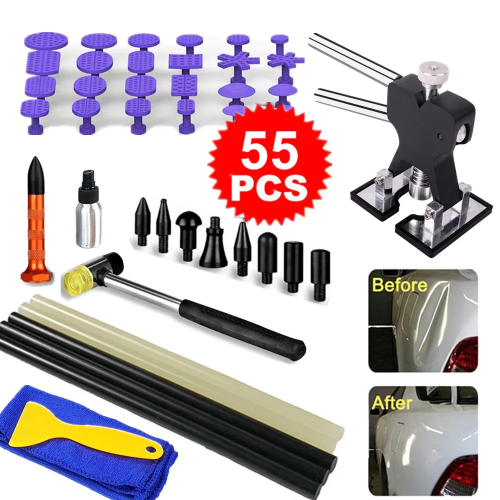 Car Body paintless dent repair tools Dent Repair Kit Car Dent Puller with Glue Puller Tabs Removal Kits for Vehicle Car Auto