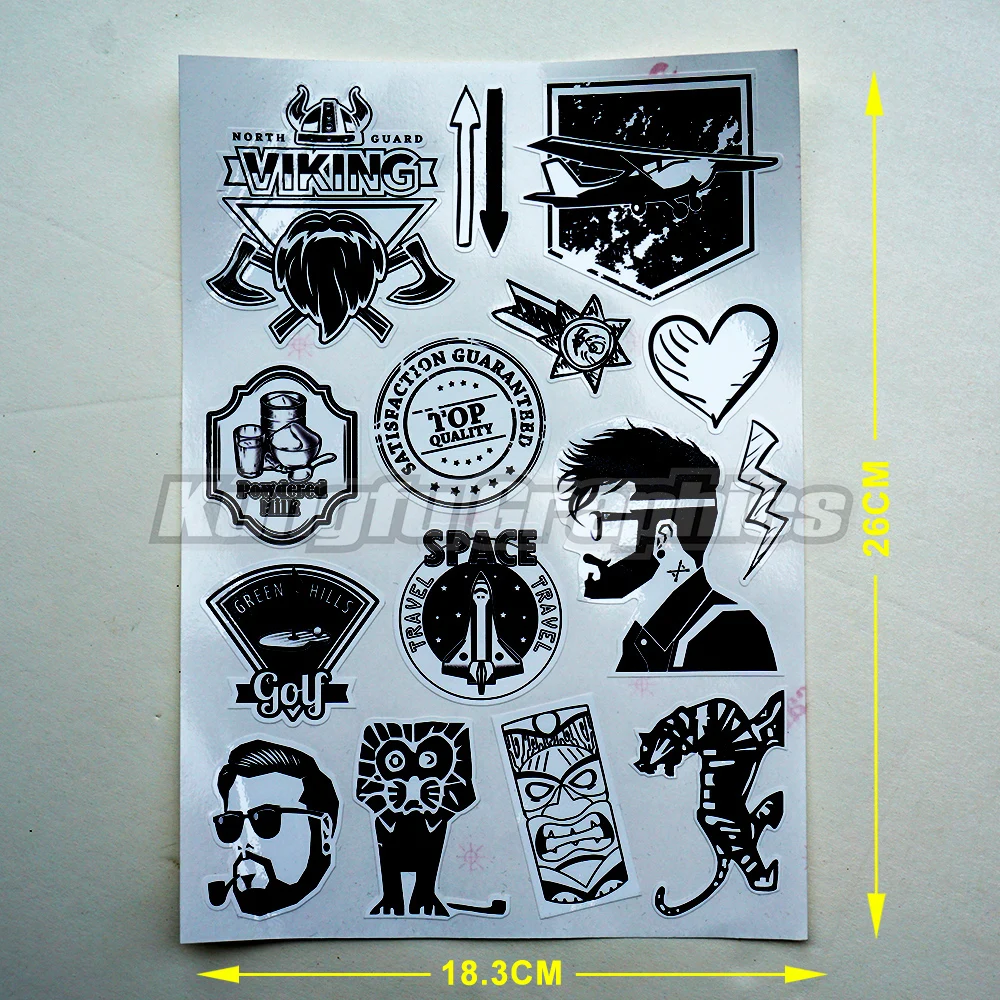 

Мотоциклетные автомобильные наклейки, ПВХ наклейка, виниловые клеи для шлема, окна, ноутбука, чемодана, телефона, консоли, гитарный шкафчик, черный