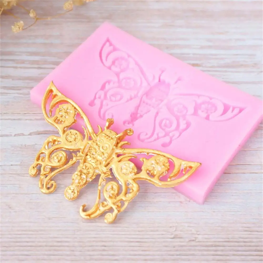 Mechanical butterfly figure Silicone Mold Cute Fruit Fondant Cake Decorating DIY Sugarcraft Art Lovely Chocolate Candy Tools