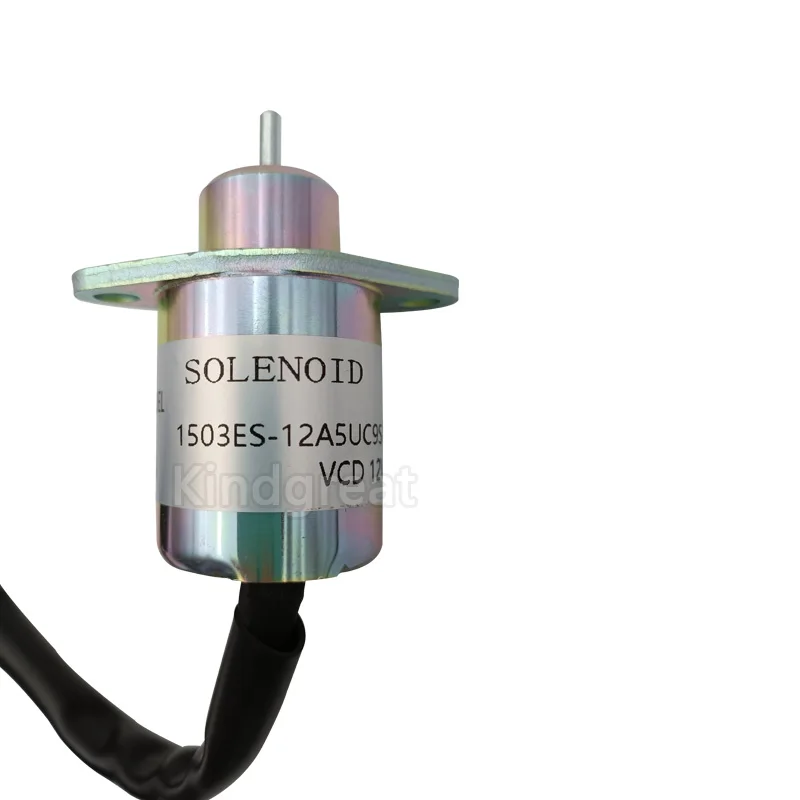 1503ES-12A5UC9S Fuel Stop Solenoid Valve For Kubota V1505R90 Thermo King Yanmar Engine