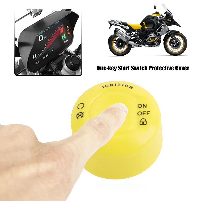 R1250GS Engine Start Stop Button Cap Protector cover For BMW R 1250 GS LC ADV Adventure 40th Anniversary Edition 2019 2020 2021