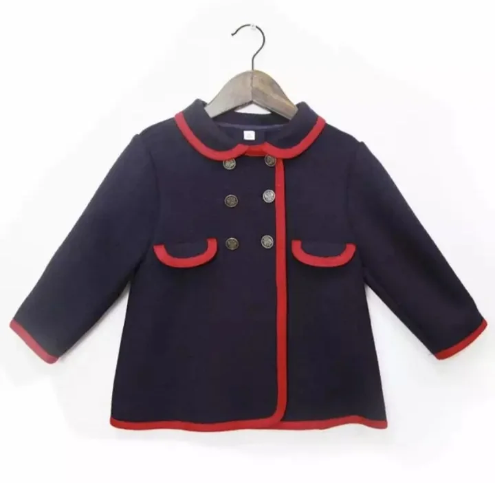 Winter New Spanish Children\'s Clothing New Children\'s Coat Double-sided Wool Jacket Toddler Boy Jacket Boys Clothes