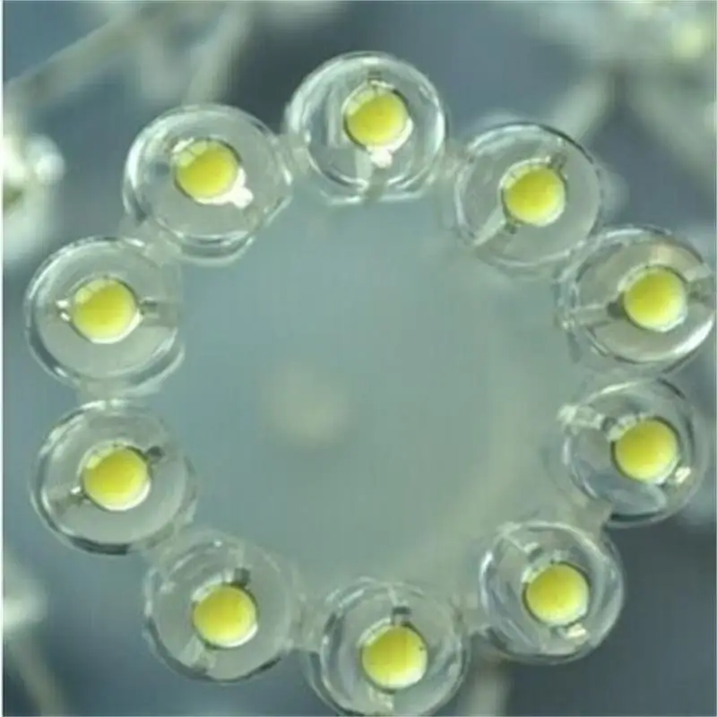 50pcs/lot white 5mm F5 Straw Hat LED Chandelier Crystal Lamp Beads Big Core Chip 6-7LM Light emitting diodes leds DIY lights