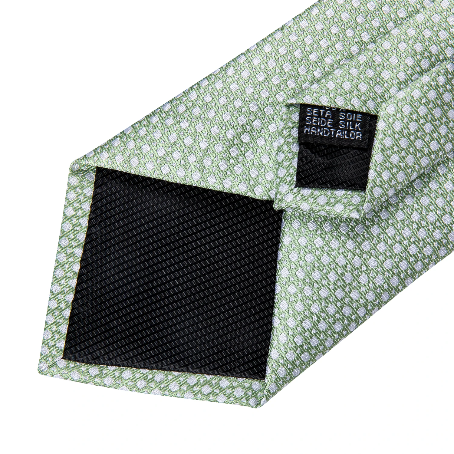 Modische 8cm Krawatte Hellgrün Herren Business Hochzeit Party Formelle Krawatte Accessoires Taschentuch Manschettenknöpfe DiBanGu – Detail 12