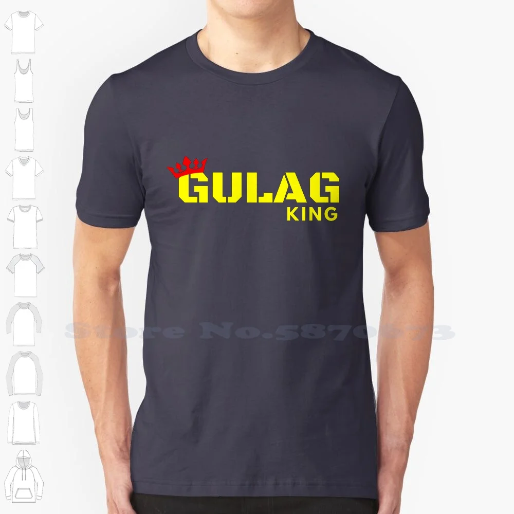 Gulag King Yellow 100% Cotton T-Shirt Warzone Modern Warfare Verdansk War Zone Warzone Gameplay Map Warzone Map Gulag King