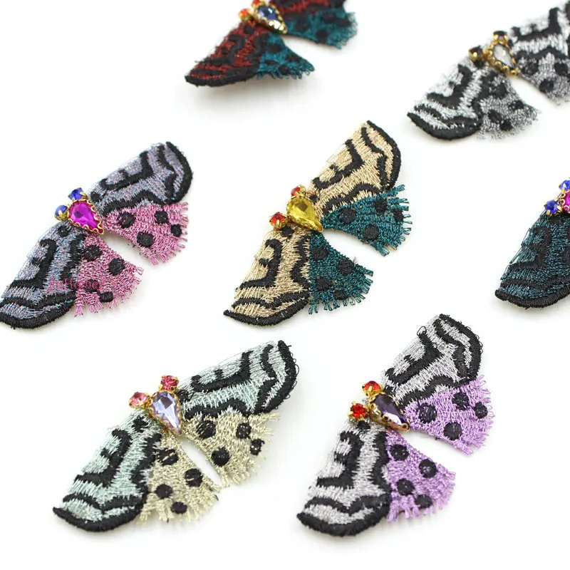 

20PCS/lot 3D vintage Butterfly Appliques 6.0cm Contrast color for Party Decor,Garment Accessories,DIY project