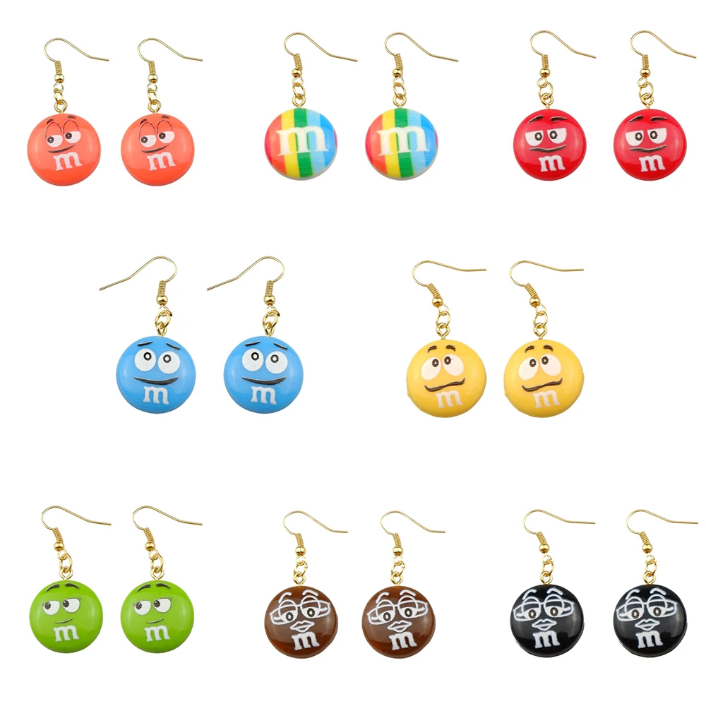 MM Creative Earring For Women Resin  Candy  Drop Earrings Children Handmade Jewelry DIY Gifts