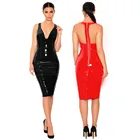 bodycon pencil dress leather