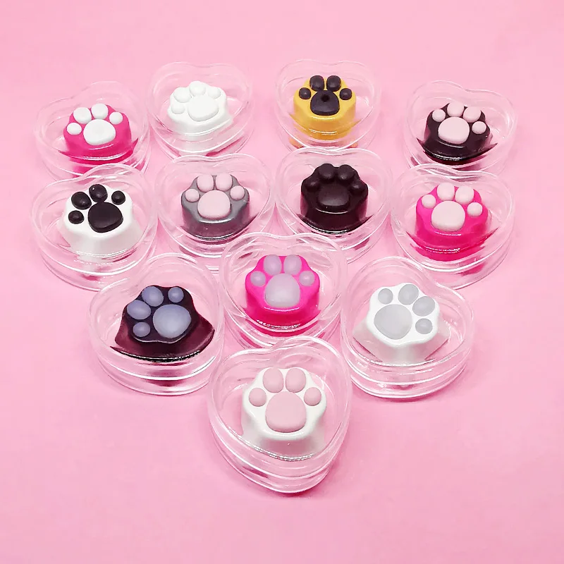 

1pc mechaincal keyboard metal soft glue cat's claw keycap simulation hand feeling key cap for MX switches