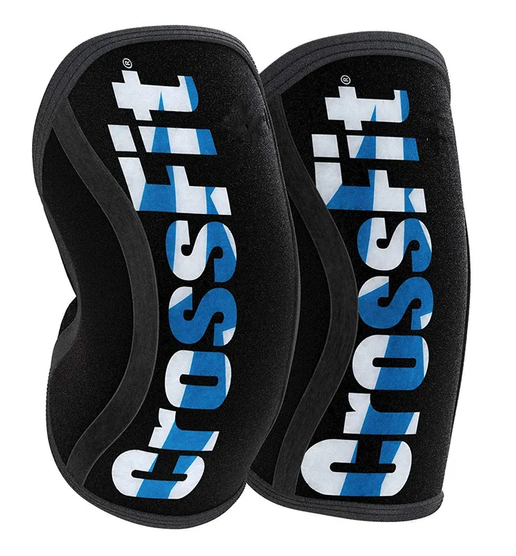Orthèse de soutien de compression en néoprène, manches de genou, haltérophilie, musculation, Squats, Deadlift, CrossFit, 7mm, 1 paire