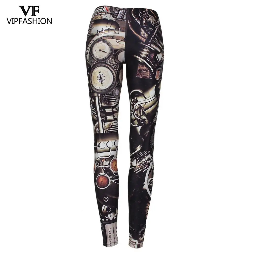 VIP FASHION 2024 New Fashion Steam Punk 3D Printed Armor Battlesuit per le donne Legging Gym Fitness Leggin