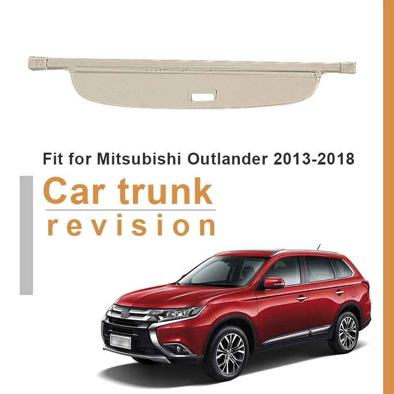 Trunk Parcel Shelf Cover FOR Mitsubishi Outlander 3 2021 2020 2019 2018 2017 2016 07-2015 Retractable Rear Racks Spacer Curtain