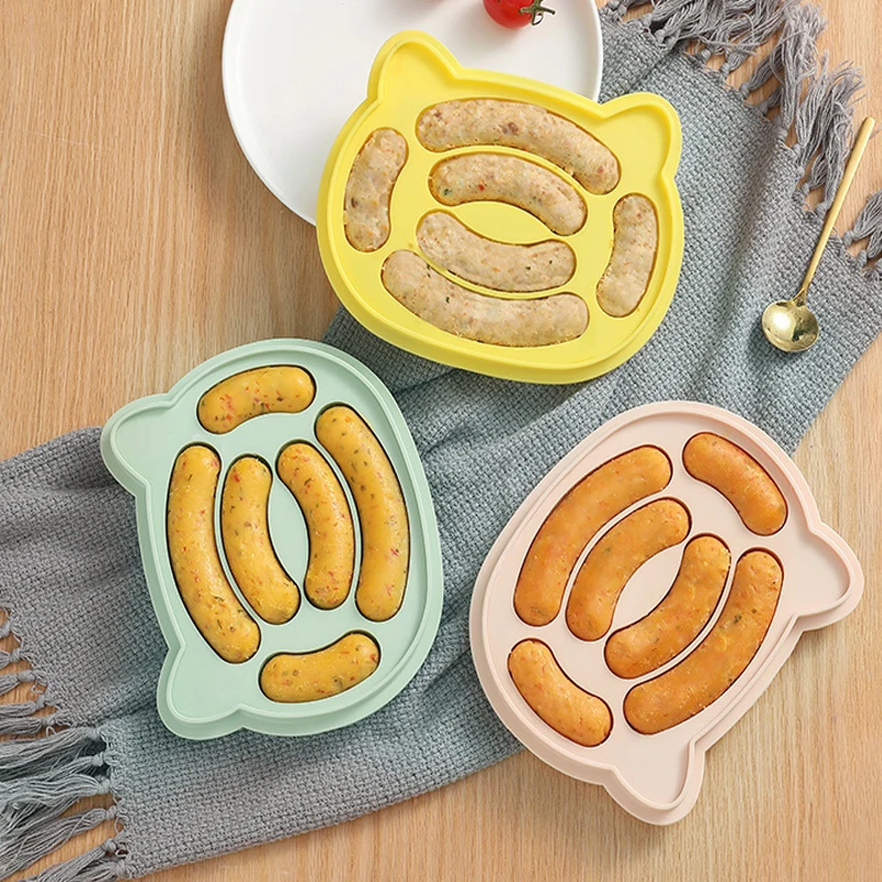 Sausage Mold Baby Auxiliary Food Children's Sausage Ham Grinding Tool Silicone Baby Homemade Baking Household Baking Tool