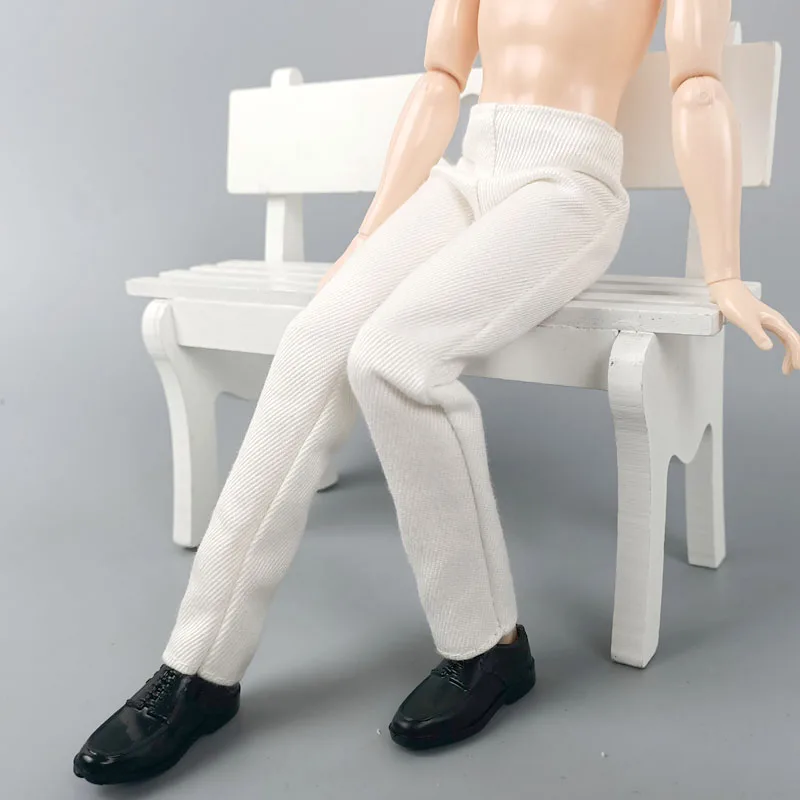 1/6 Doll Clothes White Handmade Pants For Ken Boy Doll Trousers For Barbie\'s Boyfriend Ken Prince Male Dolls Accessories