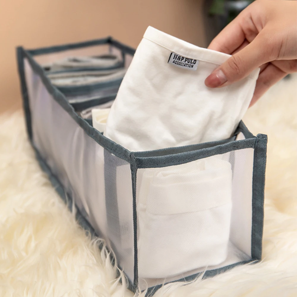 Heißer Verkauf Neue Unterwäsche Bh Veranstalter Lagerung Box 5 Farben Schublade Schrank Organisatoren Boxen Für Unterwäsche Schals Socken Bh – Detail 6