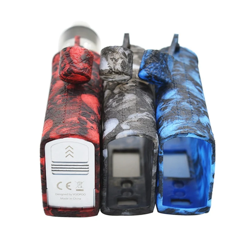 Silicone Skull Case For VOOPOO DRAG 3 Kit Pure Color Protective Rubber Texture Cover Anti-Slip Soft Shell Skin Accessories