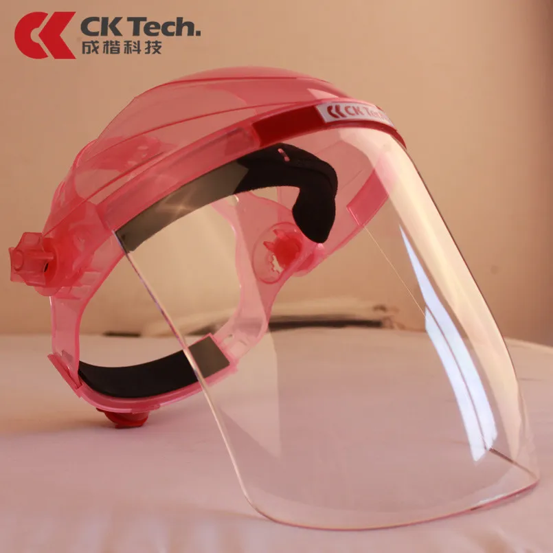 CK Tech. Anti-saliva Windproof Dust proof Protection Face Mask Transparent PC Safety Face Shield Screen Spare Visors