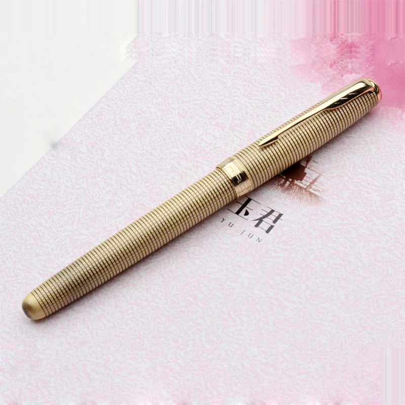 1Pcs JINHAO 75 Classic Grille Process Business Fountain pen Jinhao F Iridium nib Office Finance School Writing Supplies