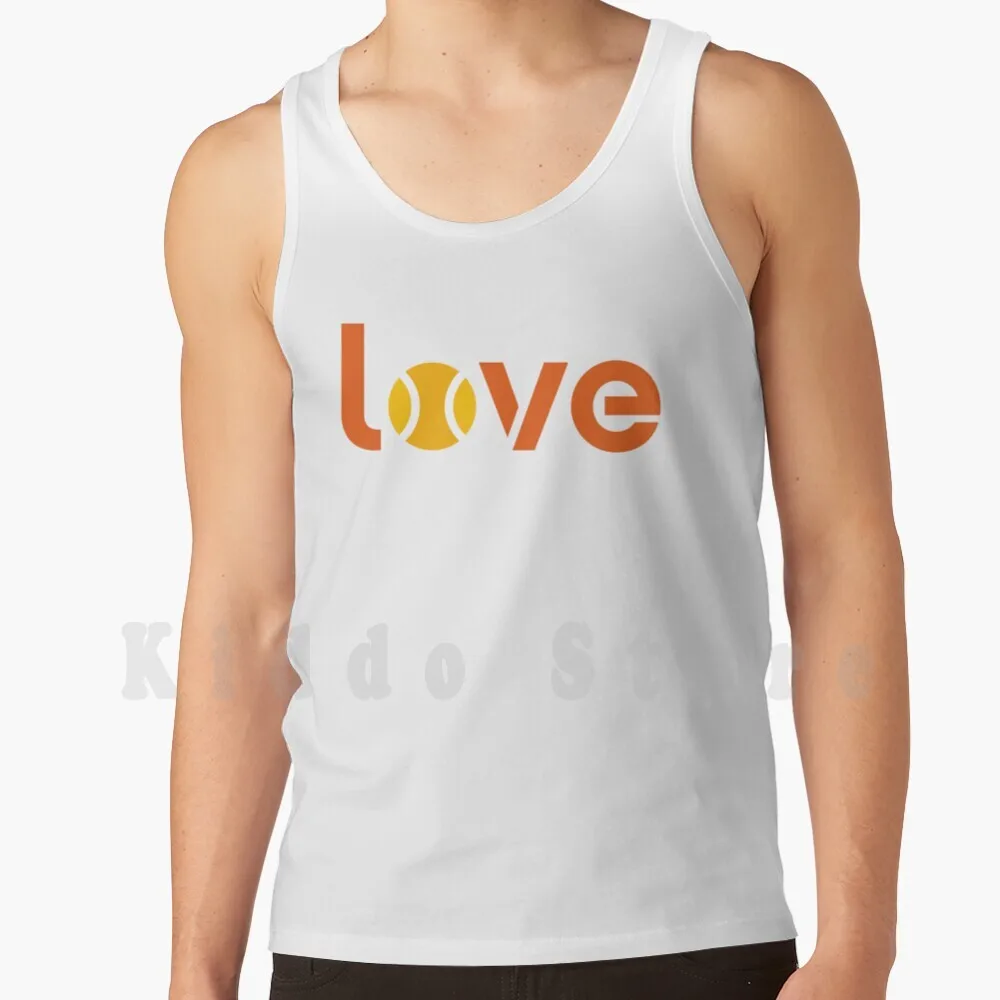 Love Tennis-French Open Tank Tops Vest 100% Cotton Tennis Love Tennis Ball Typography French Open Federer Nadal