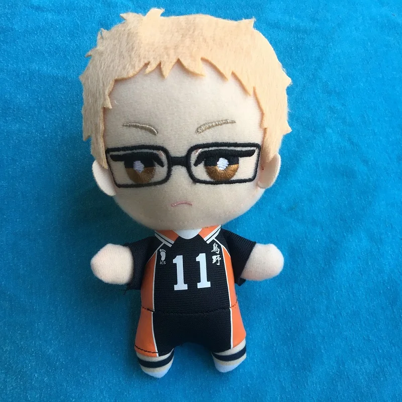 2020 original 15cm Haikyuu! Anime Plush Toy Stuffed Toy Tsukishima Kei Yamaguchi Tadashi Sawamura Daichi Anime Toys Gift Doll