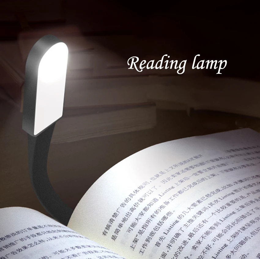 Book Lights With Clip USB Eye Protection Reading Lamps Touch Dimming LED Lamp 360 Degree Bending Bedroom Bedside Night Light