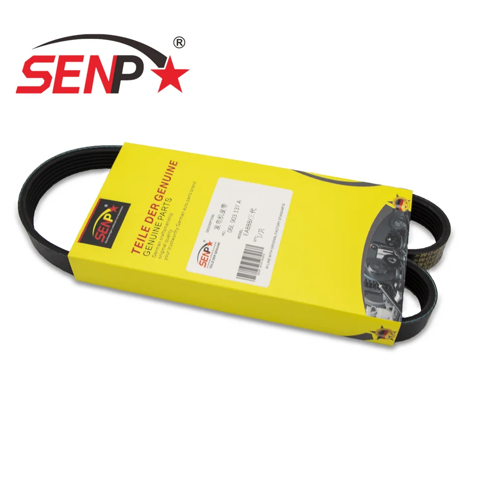 SENP Auto Parts Hight Quality Supercharger Belt Ribbed Belt OEM 06L 903 137 A For VW Audi Porsche 06L903137A