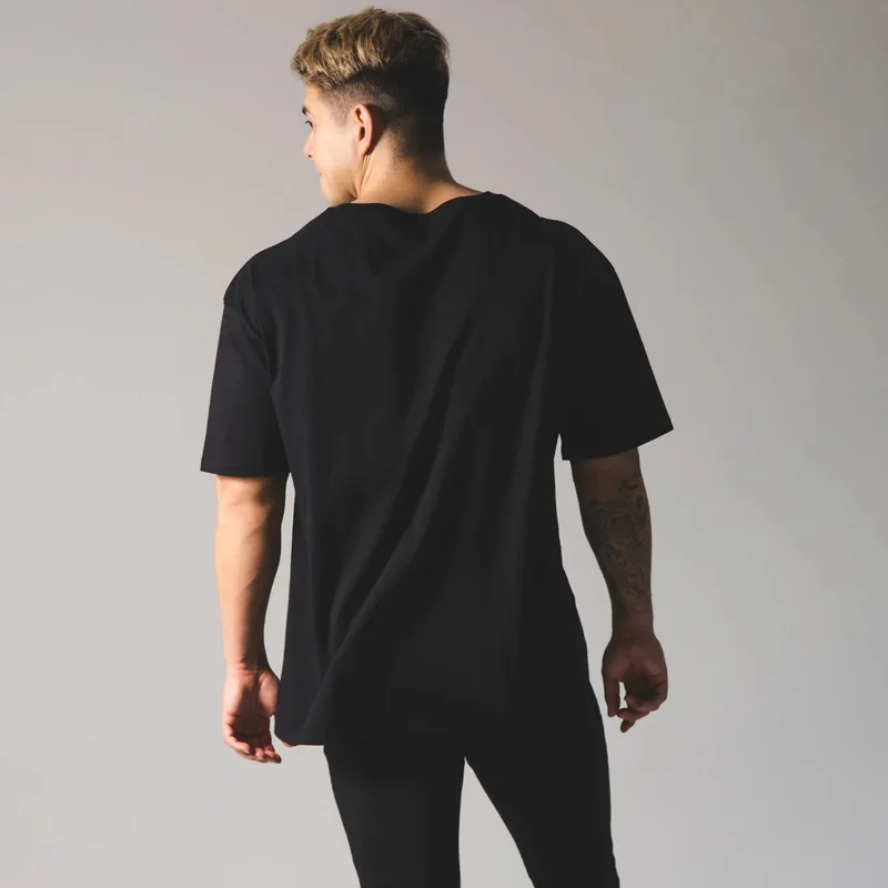 LYFT New Running T Shirts Men Bodybuilding Joggers Gym Clothing Cotton Fitness Long Sleeve T Shirt Sport Shirt Men