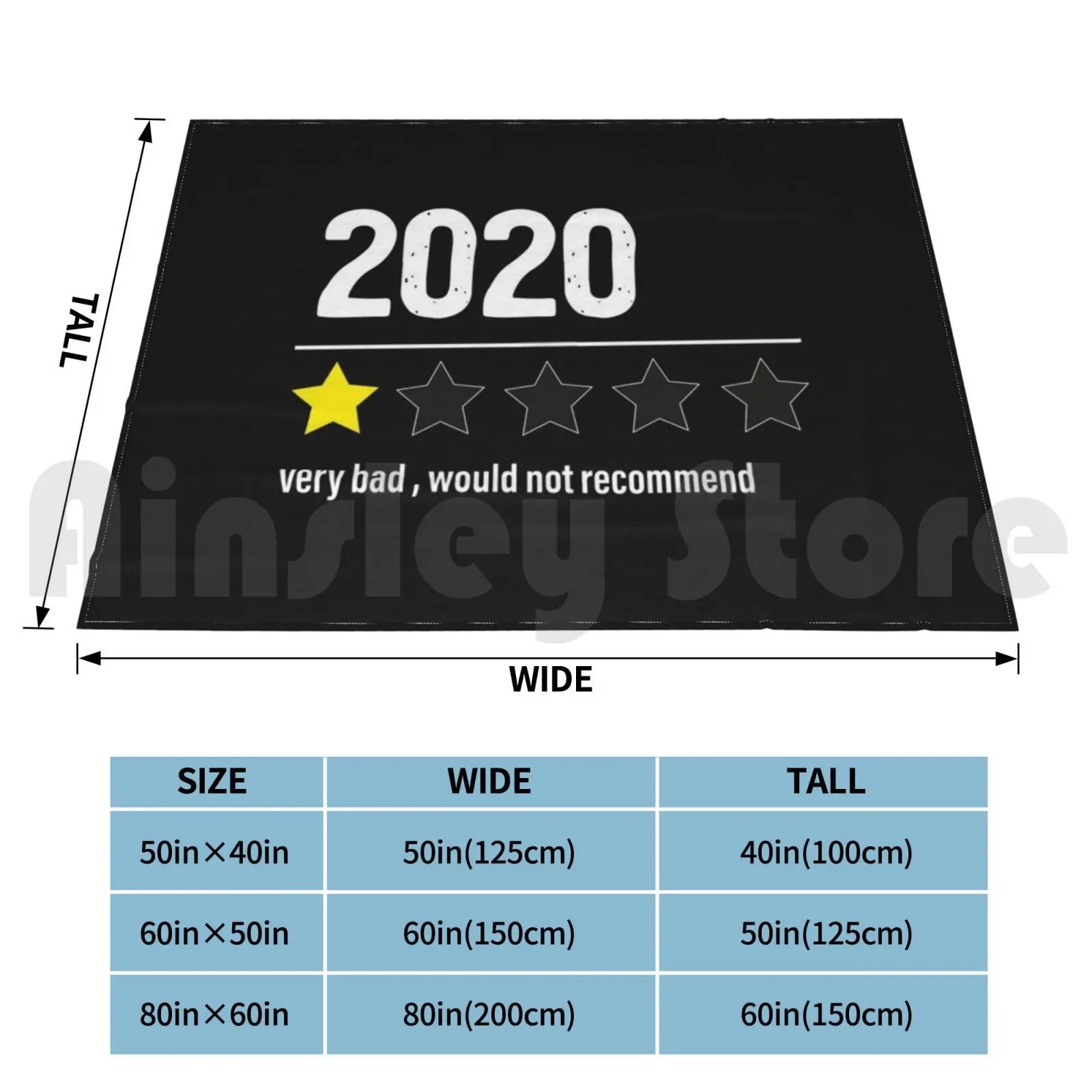 2021 One Star Very Bad Would Not Recommend Funny Blanket Super Soft Warm Light Thin 2021 One Star Very Bad 2021 One