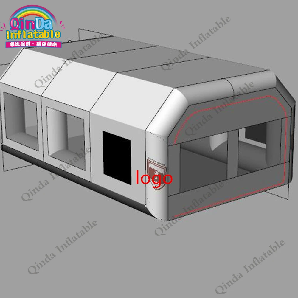 Cabine de Pulvérisation Gonflable avec Filtre à Charbon, Salle de Peinture, Voiture, Garage, Tente, Souffleur d'Air Gratuit