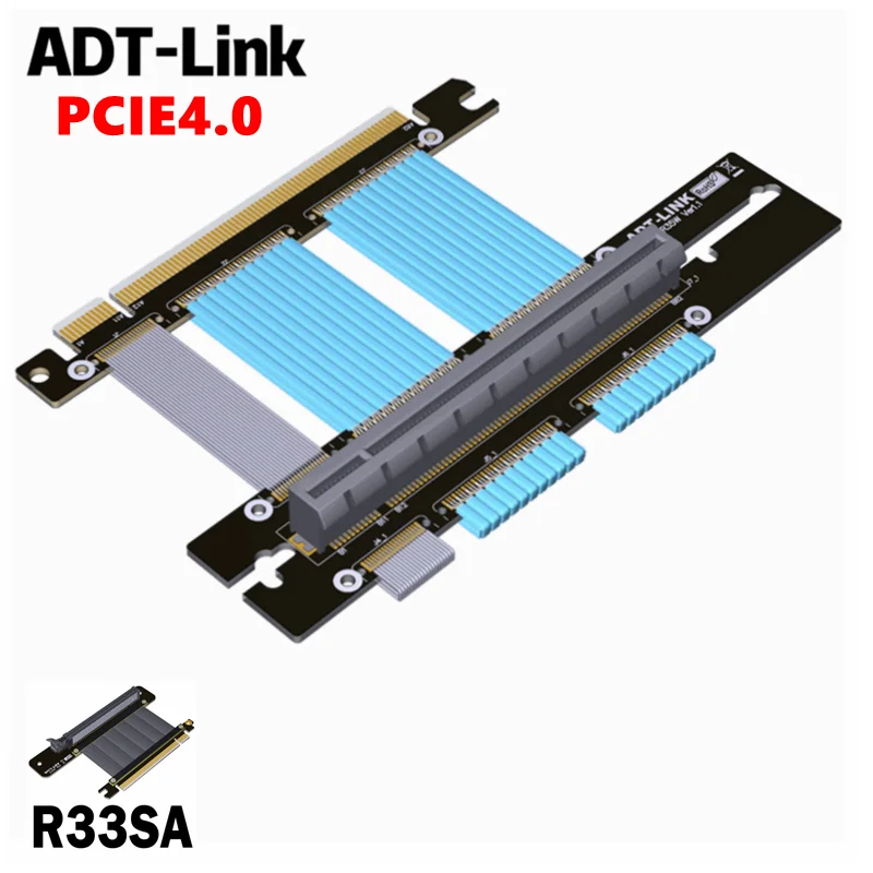 Adt PCIE3.0 Pcie 4.0X16 Grafische Kaart Verlengkabel Ondersteunt Tt Thermaltake Asus Rog Graphics Video Kaarten Verticale