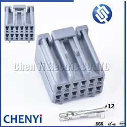 12 Pin 917975-6 Otomotiv kablo demeti konnektörü Otomobil Mühürsüz Kablo Demeti Priz 178845-6 Honda için Pimli