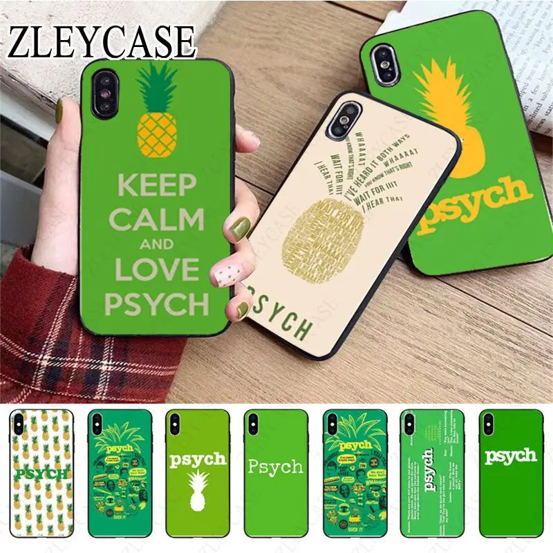 

Psych Pineapple fruit Phone Accessories Case For iphone 13pro 14pro 15pro 12pro 11pro xsmax 7 8 XR 12mini 15plus 13mini SE cover