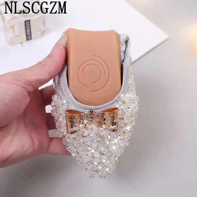 Ladies Loafers Cute Shoes Black Flats Spring Shoes Women Pointed Toe Flats Comfort Shoes For Women Big Size Sepatu Wanita Korea