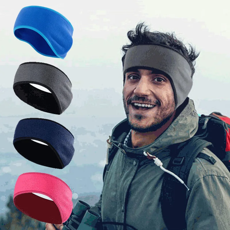 1Pcs Adults Winter Fleece Earmuffs Cold Weather Ear Warmer Cover Cycling Ski Snowboard Outdoor Running Warm Ear Muff Headband