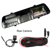 Car DVR Dash Camera Mirror Dashcam Rear View Dual Lens 4.3 Inch 1080P&480P Full HD Cycle Recording Car Electronics