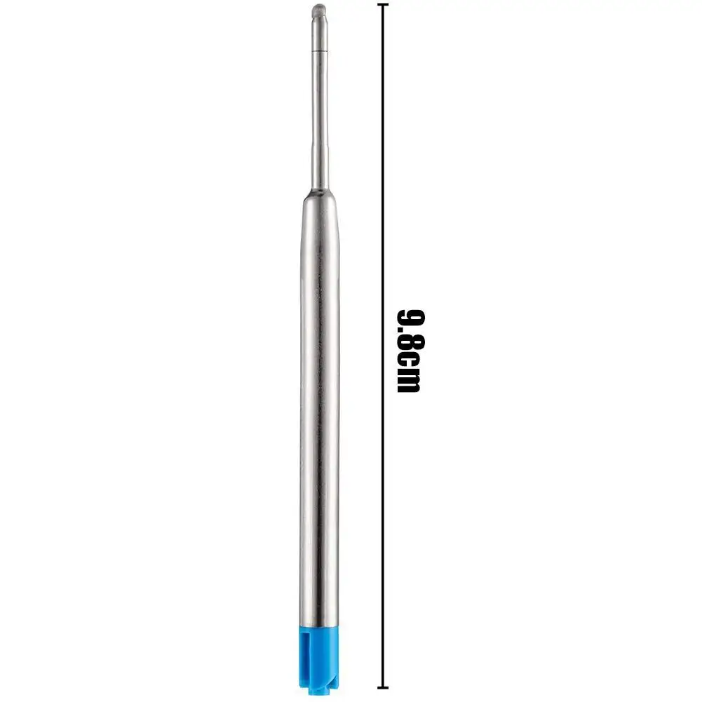 5 Stuks Metalen Vullingen Zwarte Inkt Voor Roller Balpennen Gel Pen Vervanging Handtekening Staven Business School Kantoorbenodigdheden