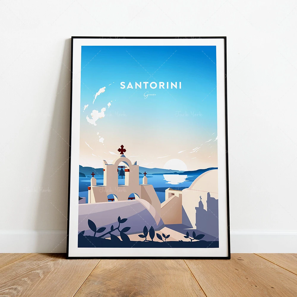 Maldives travel prints, modern travel poster murals, home decoration
