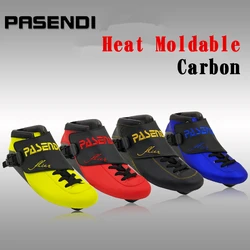 PASENDI-Botas moldeables con calor para hombre y mujer, patines en línea de velocidad, zapatos de patinaje sobre ruedas para adultos y niños, de fibra de carbono PS