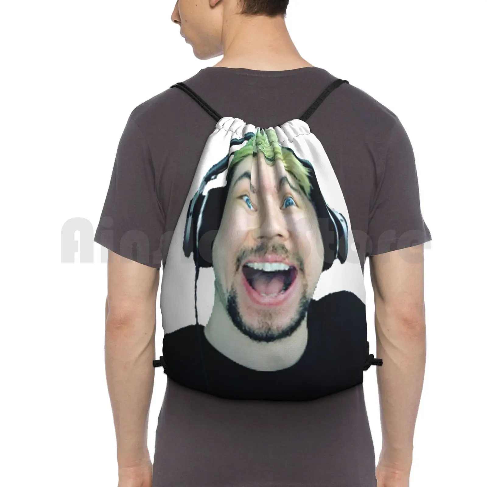 Jack Speticeye Youtuber Backpack Drawstring Bag Riding Climbing Gym Bag Jack Septiceye Youtube Gamer Video Games Youtuber