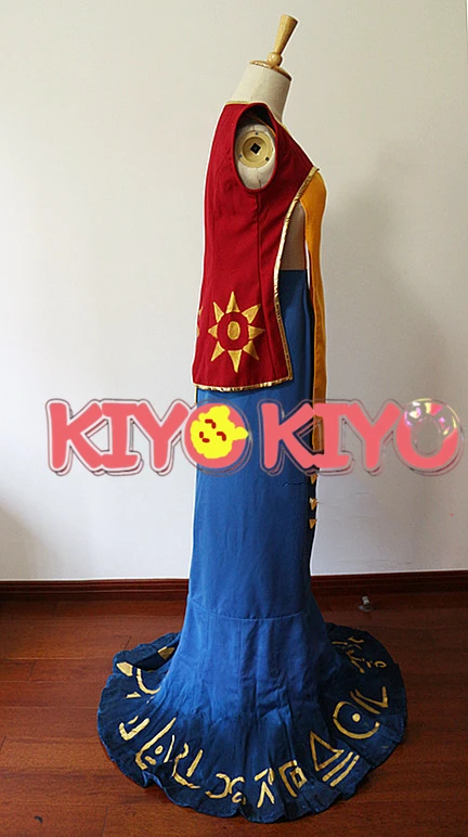 KIYO-KIYO Soraka LOL Cosplay lol Moonlight Goddess  Soraka Cosplay Costume with wand Custom made size