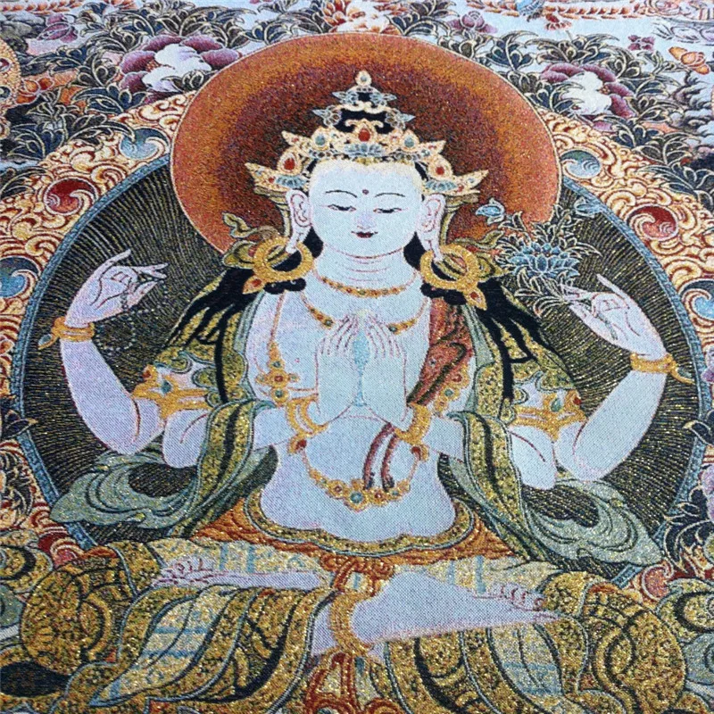 Tibet Nepal Tara Buddha Kuan Statue, Guan Yin Thangka, Peace Wealth