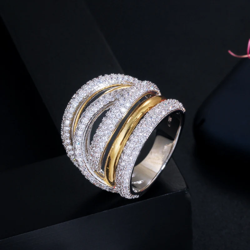 CWWZircons Designer Luxus Verdrehte Linien Geometrie CZ Verlobungsringe Dubai Naija Brautschmuck Großhandel J0103 – Detail 7