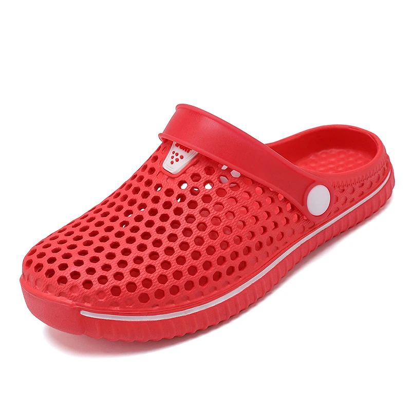 2021 Children Sandals Summer Boy Girl Hole Shoes EVA Kids Garden For Beach Flat Slip-on Shoes Slippers Water Mules