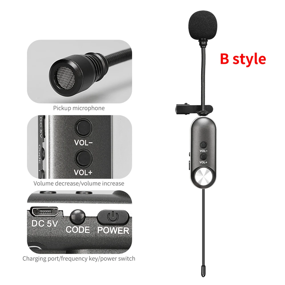 TKL 4Channel Wireless Lavalier Microphone DSLR Phone Lapel Mic Transmitter Youtube Video Recording microphone System PRO-15C