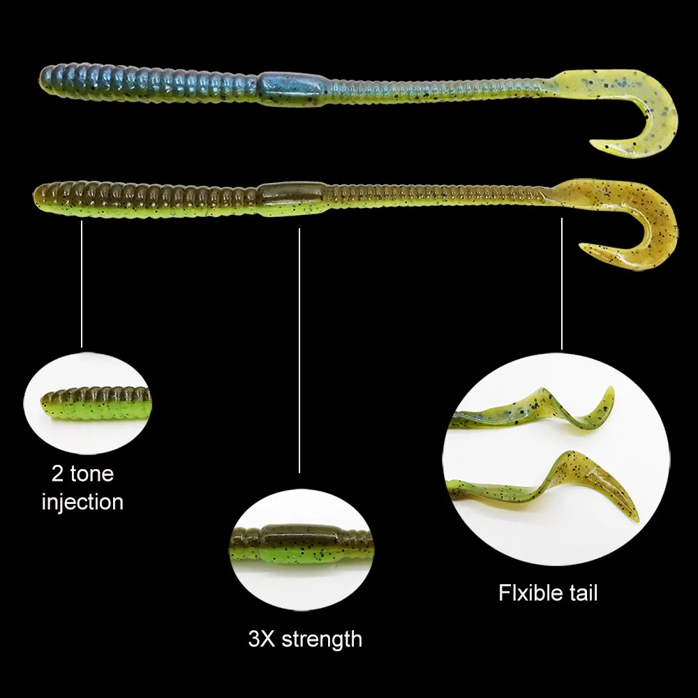 ESFISHING Slim Worm Señuelo 140mm para Lubina, Lucio y Perca - imagen 5